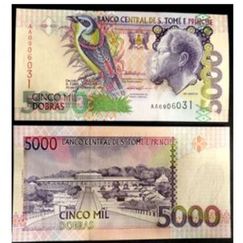 Billet Sao Tome Et Principe 5000 Dobras