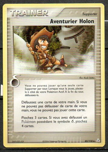 Carte Pokemon Trainer Aventurier Holon (Supporter) / Édition Ex : Fantômes Holon / N°85/110