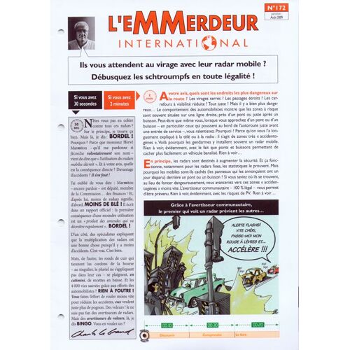 L'emmerdeur International No 172 : Débusquez Les Radars Mobiles En Toute Légalité