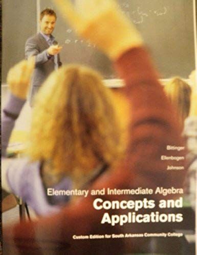 Elementary & Intermediate Algebra (Concepts & Applications) (W/ Cd's) (Starting W/ Chapter Seven)