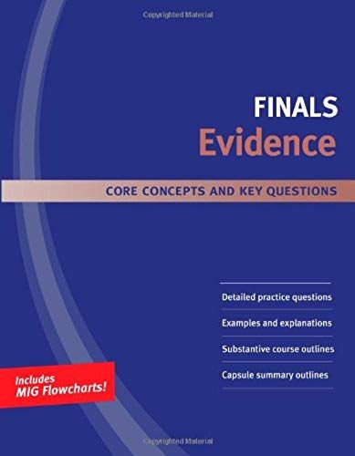Kaplan Pmbr Finals: Evidence: Core Concepts And Key Questions