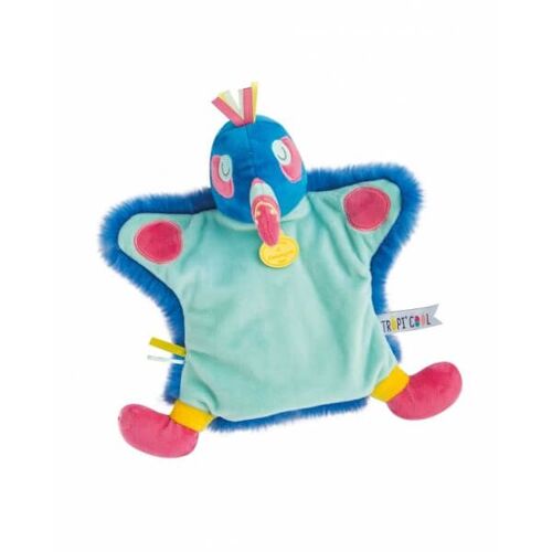 Doudou Toucan Perroquet Marionnette Doudou Et Compagnie Tropi'cool Jouet Bebe Naissance