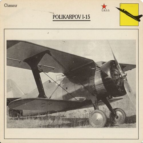 Fiche Avion Polikarpov 1-15