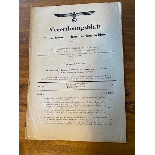 Journal Officiel Contenant Les Ordonnances Arretees Par Le Gouvernement Militaire Pour Les Territoires Francais Occupes 11