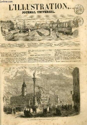 L Illustration Journal Universel N° 947 - Place Du Chateau Royal A Varsovie, Affranchissement Des Serfs En Russie Par P. Blanchard, Les Harnais Bleus Par Jules Janin, Chronique Musicale, Types(...)
