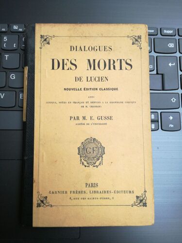 Dialogues Des Morts De Lucien Edition 1896