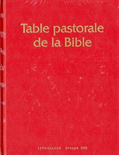 Table Pastorale De La Bible