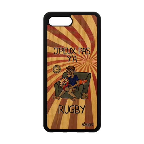 Coque pour Honor 10 en bois silicone j'peux pas y'a rugby 4G de protection Huawei XV de France case comique bd pas cher rouge texte