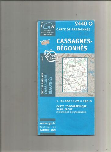 Carte De Randonnée 2440 O Cassagnes-Begonhès