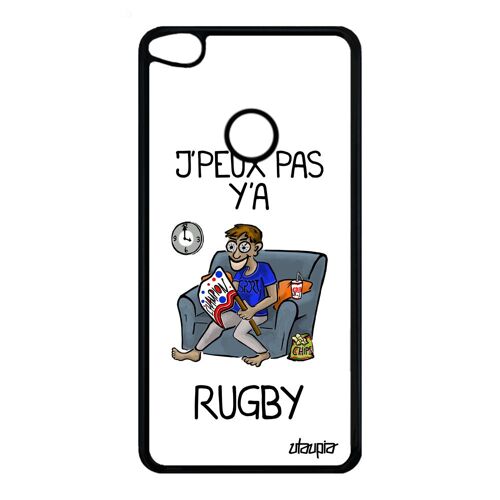 Coque P9/P8 Lite 2017 Silicone J'peux Pas Y'a Rugby Smartphone Blanc Humour Humoristique Supporter Telephone Etui Texte Jpeux Huawei