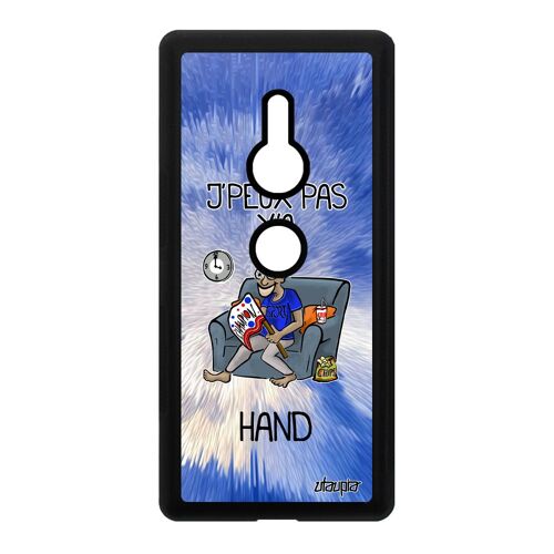 Coque Silicone Xperia Xz2 J'peux Pas Y'a Hand Dessin Housse Supporter Handball Mobile Jpeux Humour Comique Bleu Drole Texte Alu Sony