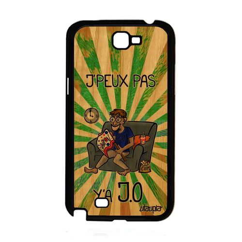 Coque Pour Galaxy Note 2 En Bois Silicone J'peux Pas Y'a Jo Sport Motif Humour Athletisme Vert Smartphone Supporter Drole De Samsung