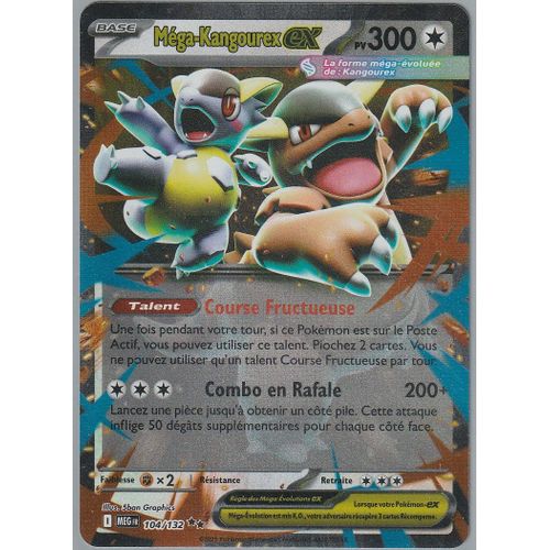 Carte Pokémon - Méga-Kangourex - 104/132 - Ultra-Rare - Méga-Evolution