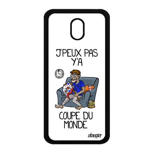 Coque Pour Samsung Galaxy J3 2017 Silicone J'peux Pas Y'a Coupe Du Monde Humoristique Original Jpeux Je Humour Texte Mobile Sport De