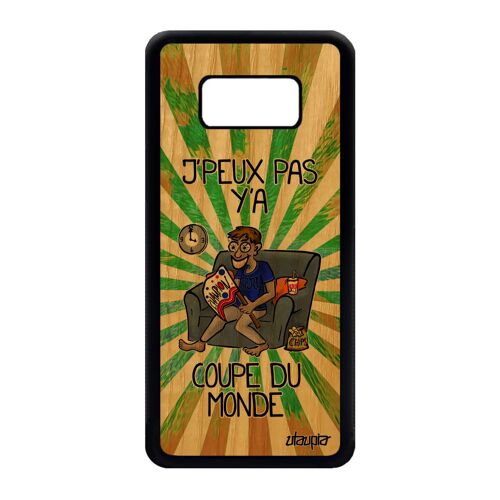 Coque Bois S8 Silicone J'peux Pas Y'a Coupe Du Monde Rugby De Protection Jpeux Supporter Football Handball Smartphone Samsung Galaxy