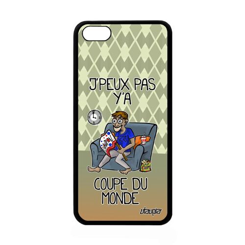 Coque Silicone Iphone 5c J'peux Pas Y'a Coupe Du Monde Pas Cher Je Texte Drole Antichoc Jpeux Basketball Portable Comique Bd Apple