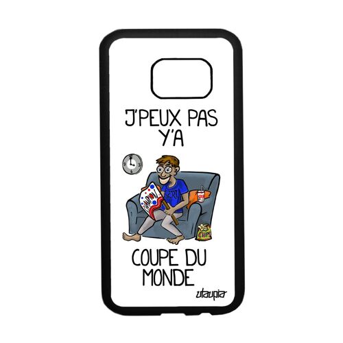 Coque j'peux pas y'a coupe du monde antichoc Samsung S7 silicone humour je hand metal sport foot rigide blanc rugby basket de galaxy