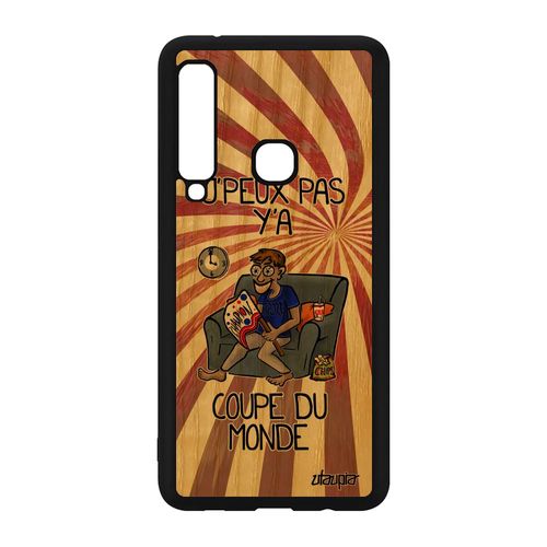 Coque Galaxy A9 2018 En Bois Silicone J'peux Pas Y'a Coupe Du Monde Comique Texte Basketball Telephone Case Supporter Rouge Samsung