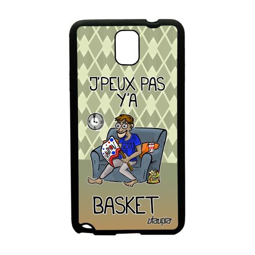 Coque De Protection Galaxy Note 3 Silicone J'peux Pas Y'a Basketball Antichoc Basket Vert Supporter Humour Telephone Bd Nba Samsung