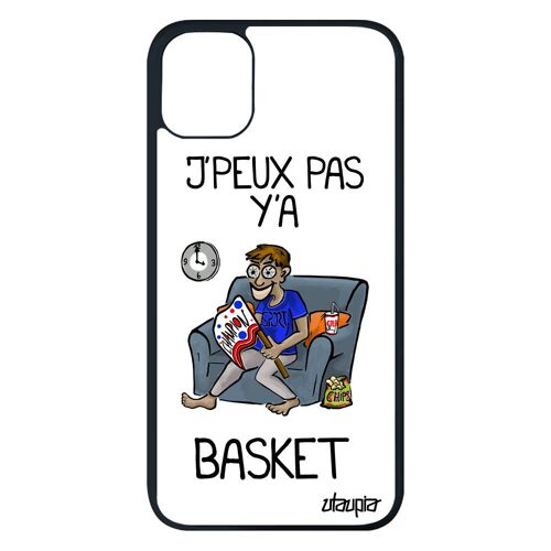 Coque Iphone 11 Pro Max Silicone J'peux Pas Y'a Basket Cover Basketball Metal Drole Supporter Humoristique Humour Jpeux Nba De