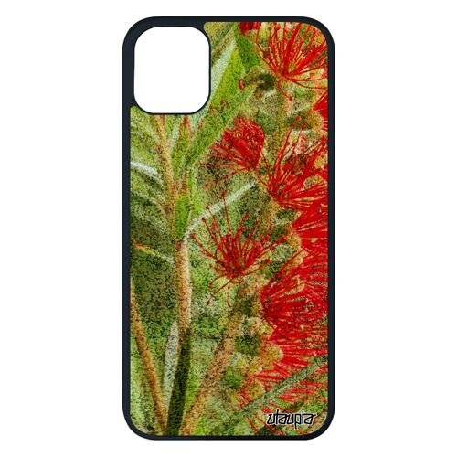 Coque De Protection Pour Iphone 11 Pro Max En Silicone Fleurs Fond Original Motif Texture Personnalisé Design Plante Exotique