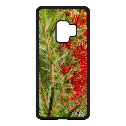 Coque Fleurs Pour Galaxy S9 En Silicone Motif Personnalisé Florale Solide Plante Exotique Vert Telephone Fond Texture Housse Samsung