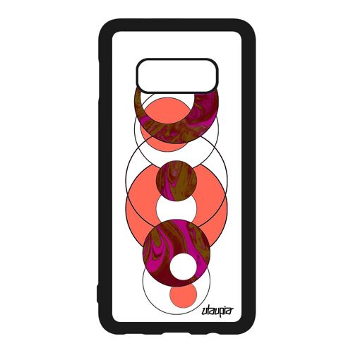 Coque Silicone S10e Marbre Design Rose Geometrique Forme Texture Case Dessin Coloré Original Matiere Housse Alu Motif Samsung Galaxy