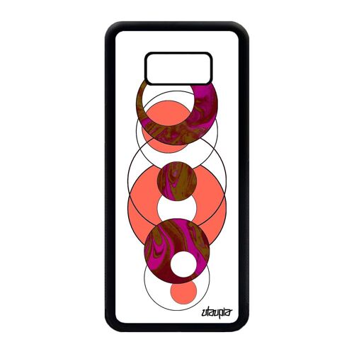 Coque Marbre Samsung S8+ Plus En Silicone Rose Original Noir Telephone Design Geometrique Texture Forme Motif De Protection Galaxy