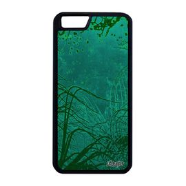 Coque Iphone 6+ 6s+ Plus Silicone Fonds Marins Mer Dessin Plantes Marines Case Housse Souple Plongée Telephone Smartphone Vert