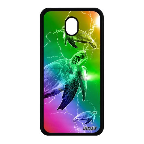 Coque Pour Samsung Galaxy J7 2017 Pro Silicone Tortue Unique Smartphone Luth Design Aluminium Animaux Ocean Housse Arc En Ciel Jaune