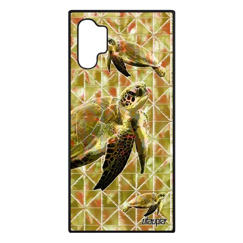 Coque Samsung Note 10+ Plus Silicone Tortue Design Geometrie Portable Tpu Personnalisé Etui Metal Sam. Reptile Ocean Animaux Galaxy