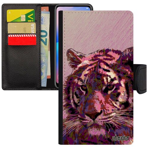 Coque Silicone Pour Iphone Xr Portefeuille Tigre Mobile Multicolore Tigresse Aimantée Etui Sauvage Animal Design Felin Animaux