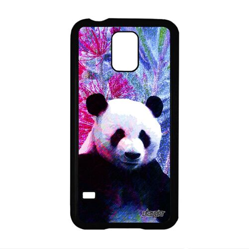 Coque Silicone Pour S5 Panda Housse Animaux Dessin Chine Personnalisé Fleurs Ecolo Animal Metal Geant Cover Noir Bleu Samsung Galaxy