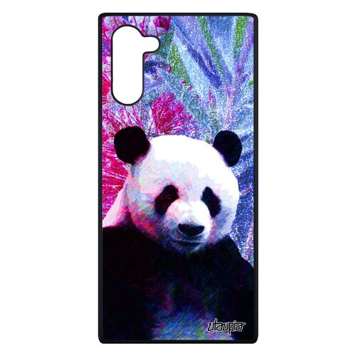 Coque pour Note 10 silicone panda geant case dessin ecologie fleurs bleu ecolo design animal chine nature housse de Samsung galaxy