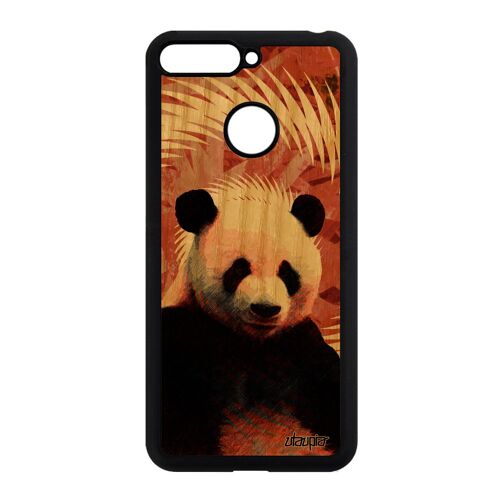 Coque En Bois Veritable Honor 7a Silicone Panda Noir Smartphone Orange Chine Design Ecologie Telephone Mandala Animal Made In France