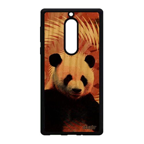 Coque Bois Silicone Pour Nokia 5 Panda Design Tpu Ecolo Mandala Animaux Geant Ecologie Portable Telephone Texture Chine Animal Cover