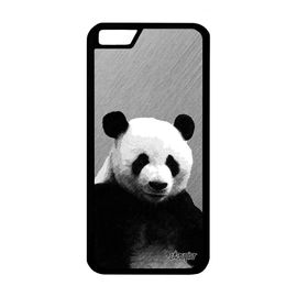 Coque Silicone Pour Iphone 6 6s Panda Geant Ecolo Dessin Smartphone Gris Etui Animaux Ecologie Design Effet Portable Ours De