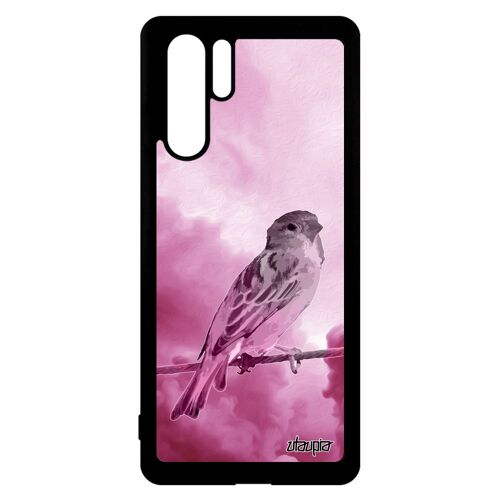 Coque Oiseau Huawei P30 Pro En Silicone Animal Rose Moineau Animaux Nuage Nature Portable Design Ciel Tpu 4g Petit Telephone Etui
