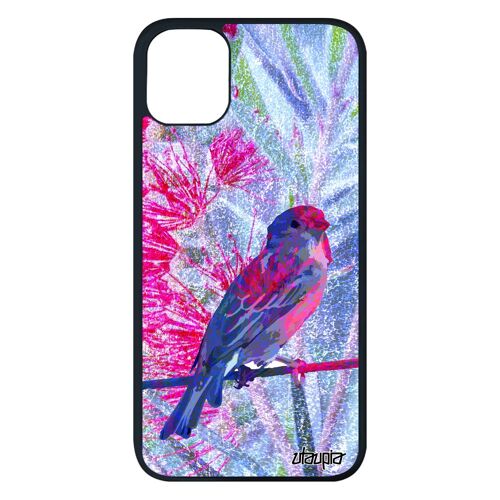 Coque Iphone 11 Pro Max Silicone Oiseau Aluminium Design Animaux De Protection Nature Caoutchouc Portable Petit Dessin Mobile