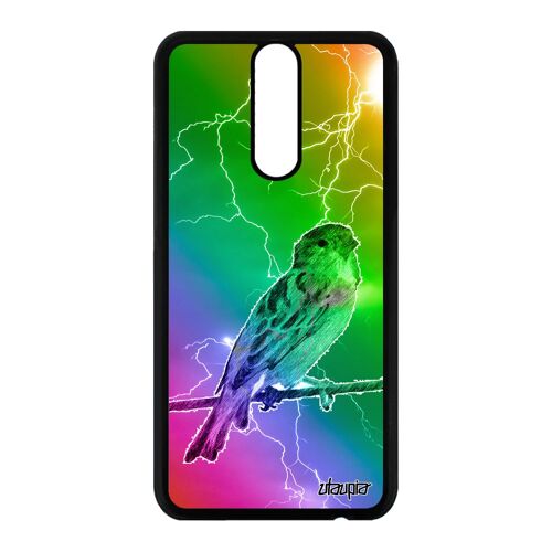 Coque Pour Mate 10 Lite Silicone Oiseau Etui Multicolore Animal Nature Petit Case Animaux Design Arc En Ciel Rne-L21 Eclair Huawei