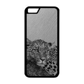 Coque Leopard Guepard Jaguar Pour Iphone 6 6s Silicone Dessin Sauvage Cover Animaux Gris Animal Telephone Afrique 4g Fauve