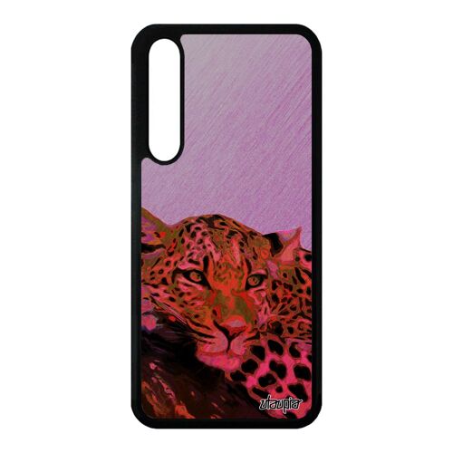 Coque Leopard Guepard Jaguar Pour P20 Pro En Silicone Fauve 4g Sauvage Animal Texture Originale Animaux Felin Metal Rose Noir Huawei