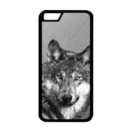 Coque Loup Telephone Iphone 6 6s Silicone Tpu Animal Gris Housse Design Antichoc Predateur Effet Original Animaux Dessin Louve
