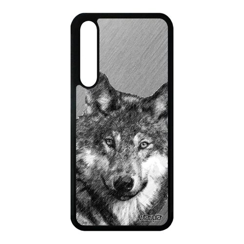 Coque Loup Huawei P20 Pro Silicone Gris Animal Alpha De Protection Rigide Dessin Animaux Louve Lupus Effet Design Noir Predateur