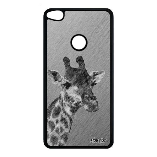 Coque Pour P9/P8 Lite 2017 Silicone Girafe Gris Effet Noir Animal Design Afrique Animaux Motif Telephone Mobile Etui Dessin Huawei