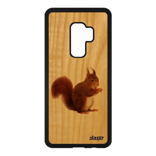 Coque Silicone Ecureuil Roux Pour S9+ Plus Bois Naturel Foret 4g Animaux Mignon Portable Jolie Caoutchouc Animal Case Samsung Galaxy