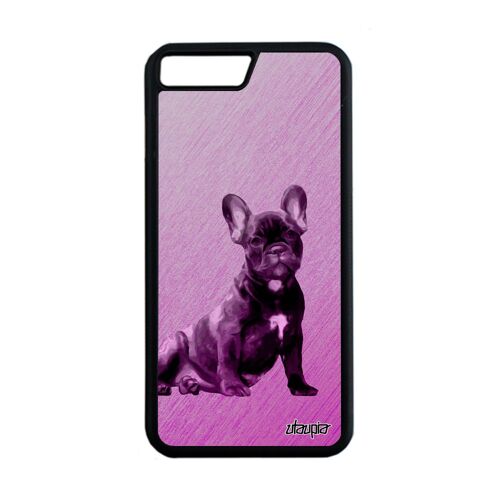 Coque En Silicone Iphone 7+ Plus Chien Animaux Motif Bulldog Antichoc Texture 32 Go Telephone Case Dessin Mignon Animal Rigide