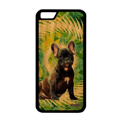 Coque Bois Pour Iphone 6 6s Silicone Chien Texture Vert Housse De Protection Design 128 Go Pas Cher Frêne Mignon Animaux Canin