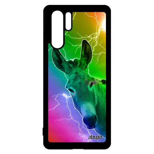 Coque Huawei P30 Pro silicone ane eclair anesse arc en ciel 4G animaux case telephone mulet aluminium vert design tetu etui animal