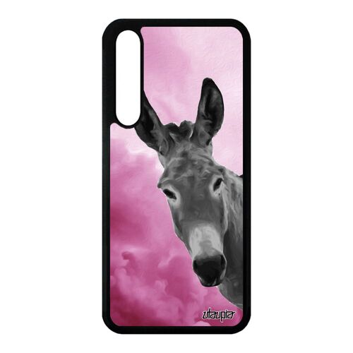 Coque telephone P20 Pro silicone ane ciel tetu bourrique animaux smartphone solide mule etui rose design motif anesse nuage Huawei